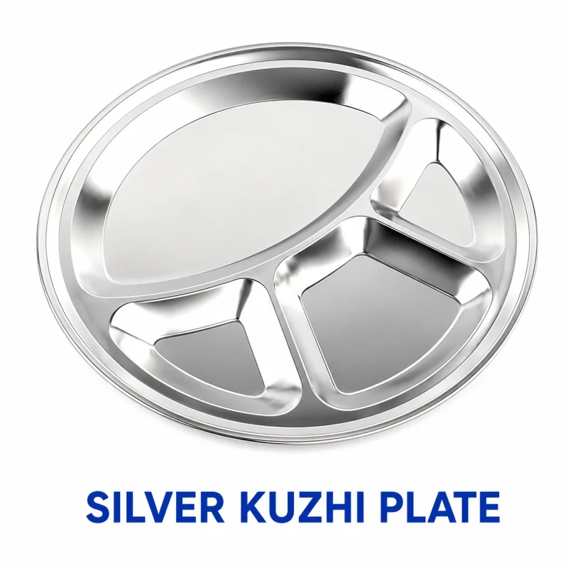 SILVER KUZHI PLATE - M